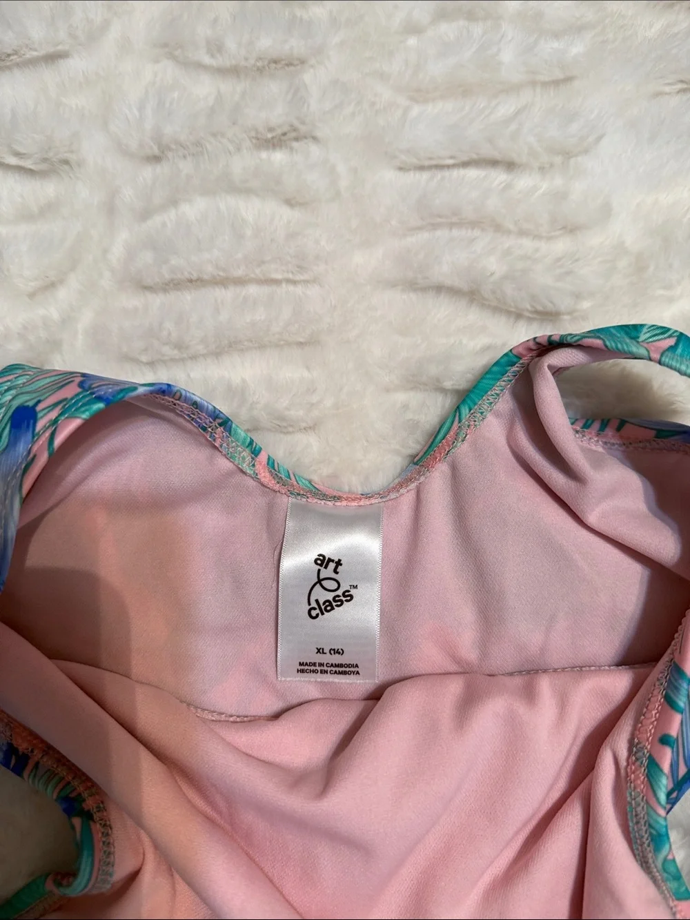 Girl’s Tropical Teal Swim Set